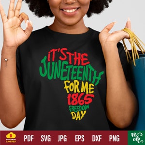 Juneteenth Svg Png, It's The Juneteenth For Me 1865 Freedom Day Svg png, African American Svg, Juneteenth Shirt Svg-bestand knippen voor Cricut