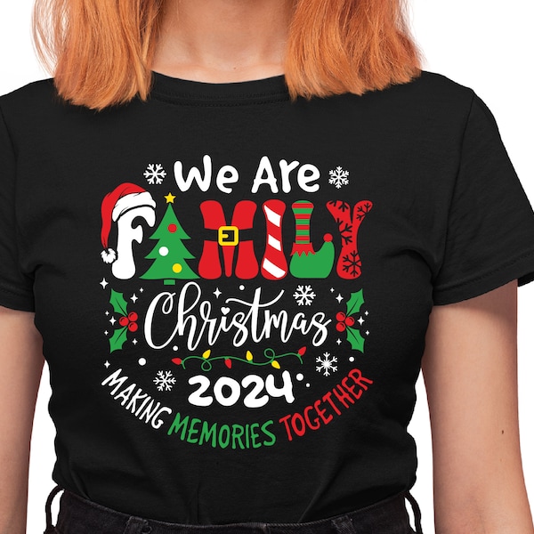 We are Family Christmas 2024 SVG PNG, Christmas Pajama Shirt svg, Team Cut File Svg for Cricut, Silhouette, png Sublimation Digital Download