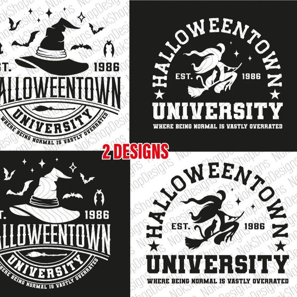 Halloweentown University SVG, Halloween School SVG, Halloween SVG, Halloween shirt SVG, val SVG, Halloween film SVG-bestanden voor Cricut