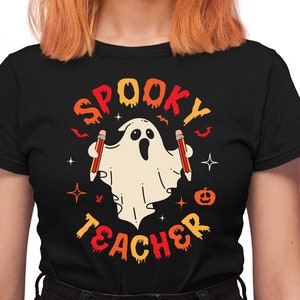 Gruselige Lehrerin Svg png, Retro Halloween Png, Halloween svg, Spooky Vibes, Lehrer Halloween svg Datei für Cricut, Herbst Png Sublimation Design