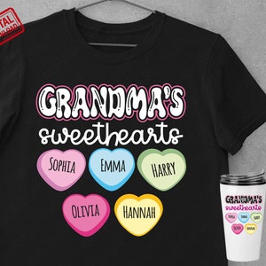 Grand-mère Svg, chemise grand-mère Saint-Valentin PNG, conception Svg grand-mère V-Day pour Cricut.