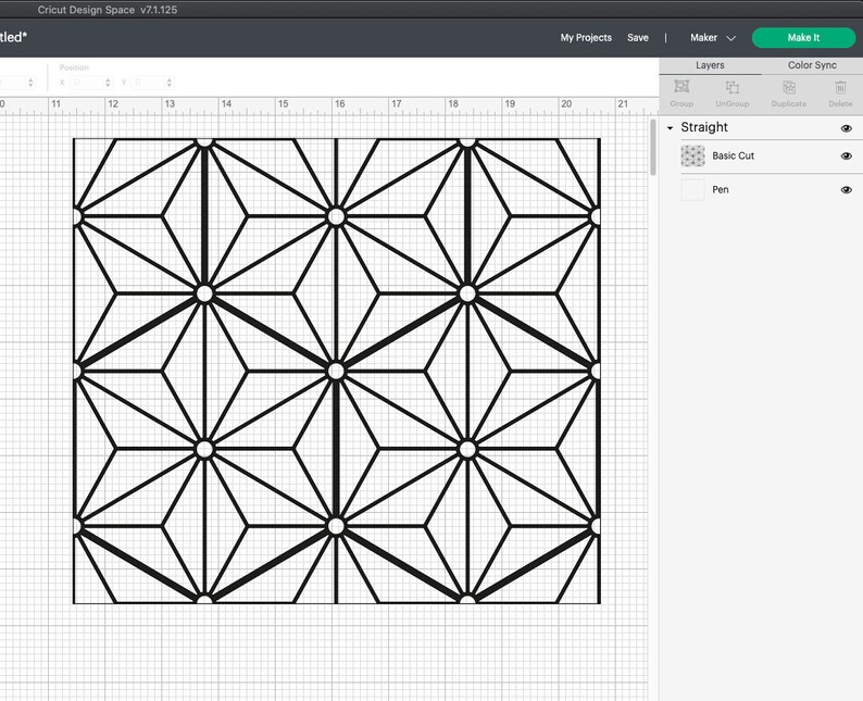 Star Tangram Tumbler SVG Template 20oz Skinny Svg Straight | Etsy