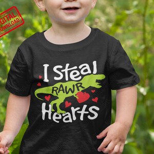 Valentine Dinosaur svg, Boys Valentine png, Funny Kids Valentines Day shirt Svg Files For Cricut, Sublimation print Digital Downloads