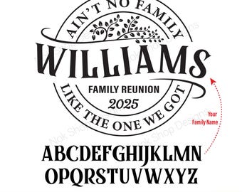 Family Reunion SVG: Personalized Genealogy Tree (Digital Files)