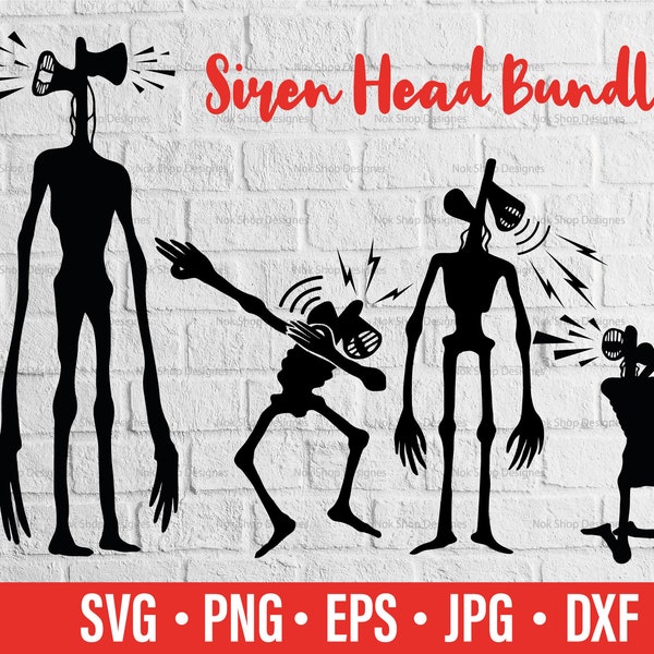 Siren Head svg easily create your craft projects for your t-shirt, sticker vinyl decals, printables, iron on, transfer, Cricut cut machine,