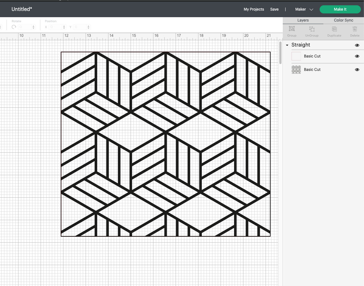 Isometric Tangram Tumbler SVG 20oz Skinny Template Svg - Etsy