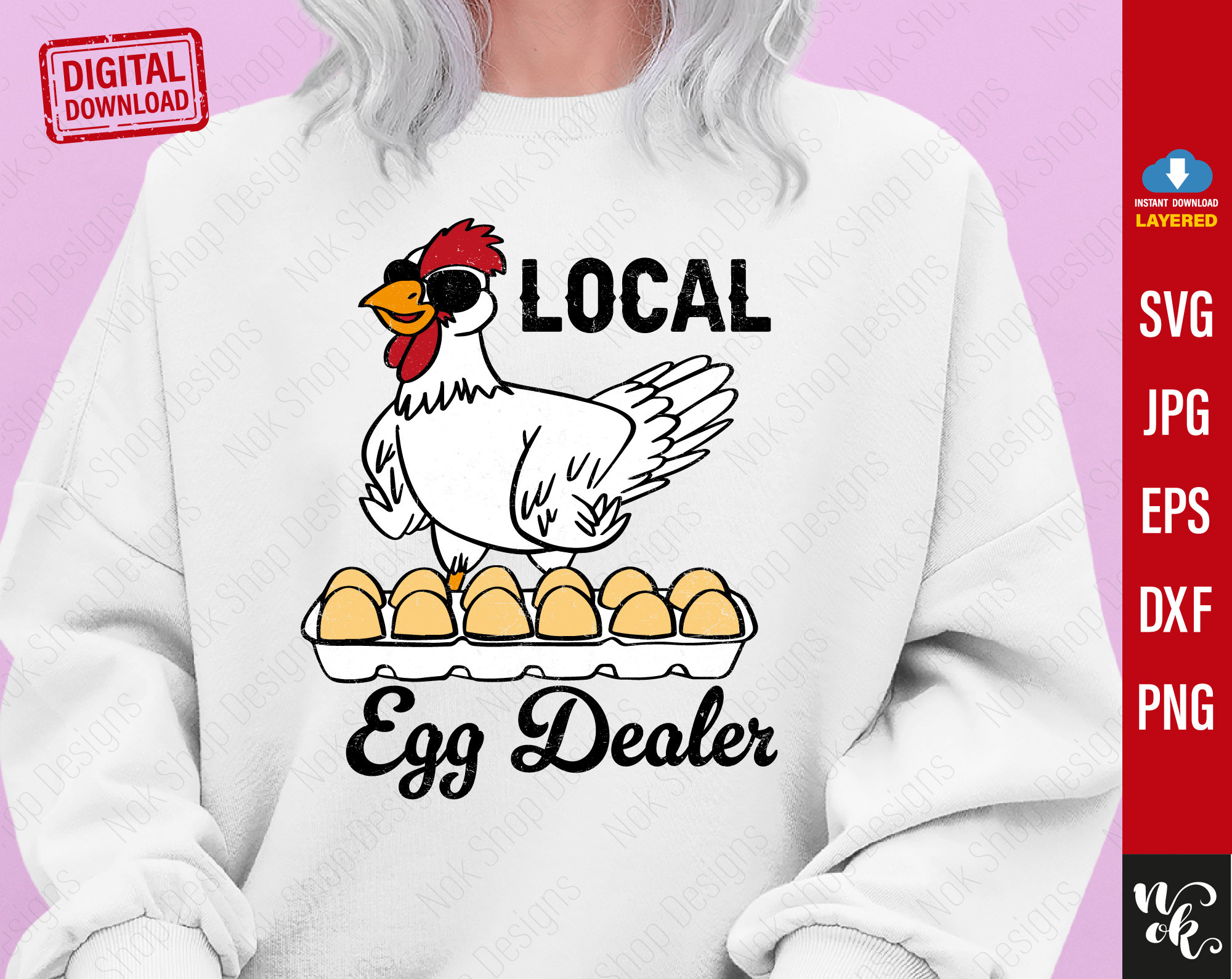 Egg Dealer Svg Local Eggs PNG Chicken Sublimation Instant - Etsy
