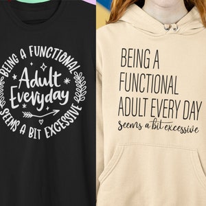 Functional Adult SVG: Sarcastic Women&#39;s Designs (Digital Download)