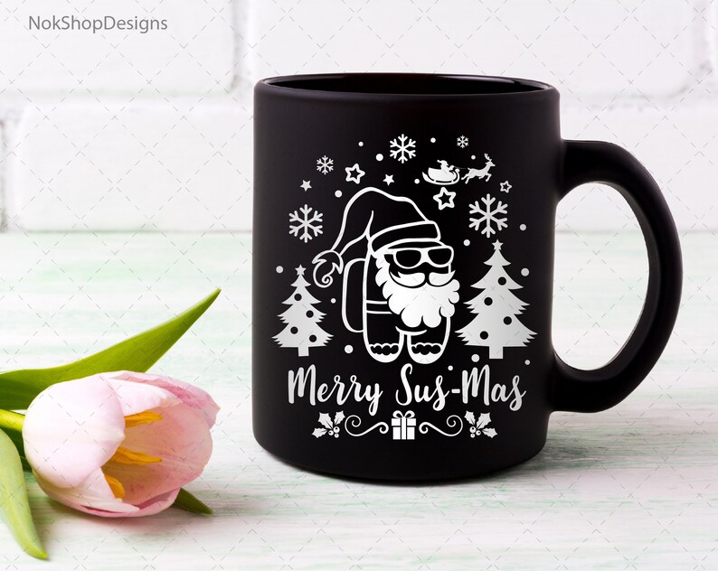 Download Among us svg Merry Sus-mas Funny Christmas Among us png ...