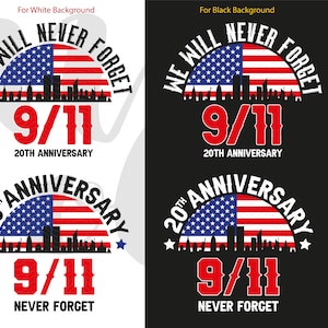 911 記念碑 svg、911 を決して忘れない Png、世界貿易センター、20 周年、私たちは 911 を決して忘れません png、Dxf、Eps、Cricut 用の svg ファイル。