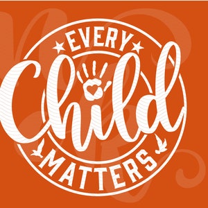 Cada niño importa SVG, los niños importan PNG, cada niño importa, archivos de corte SVG del Día Naranja para Cricut, arte indígena SVG, descarga digital.