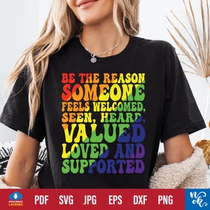 amato e supportato lgbtq svg, mese dell'orgoglio svg, mese del gay pride png, orgoglio LGBT svg, LGBT svg, gay png, arcobaleno png, maglietta del gay pride svg