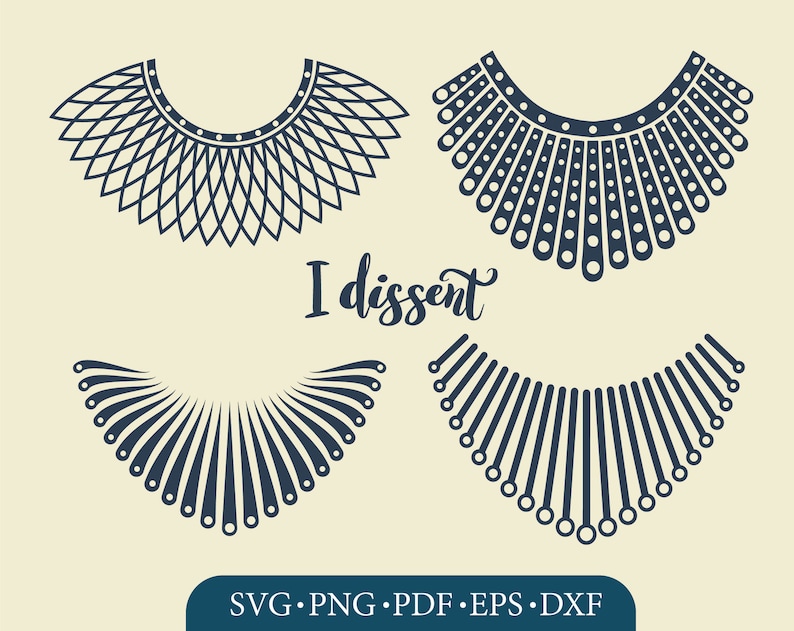 Download Collar Svg Bundle Cut Files for Cricut & Silhouette I | Etsy