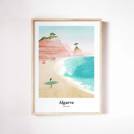 Algarve Print by Henry Rivers | Algarve Wall Art | Algarve Art Poster