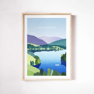 Lake District, Windemere Stampa di Henry Rivers / Lake District, Windemere Stampa artistica da parete / Poster artistico / Lake District, Windemere