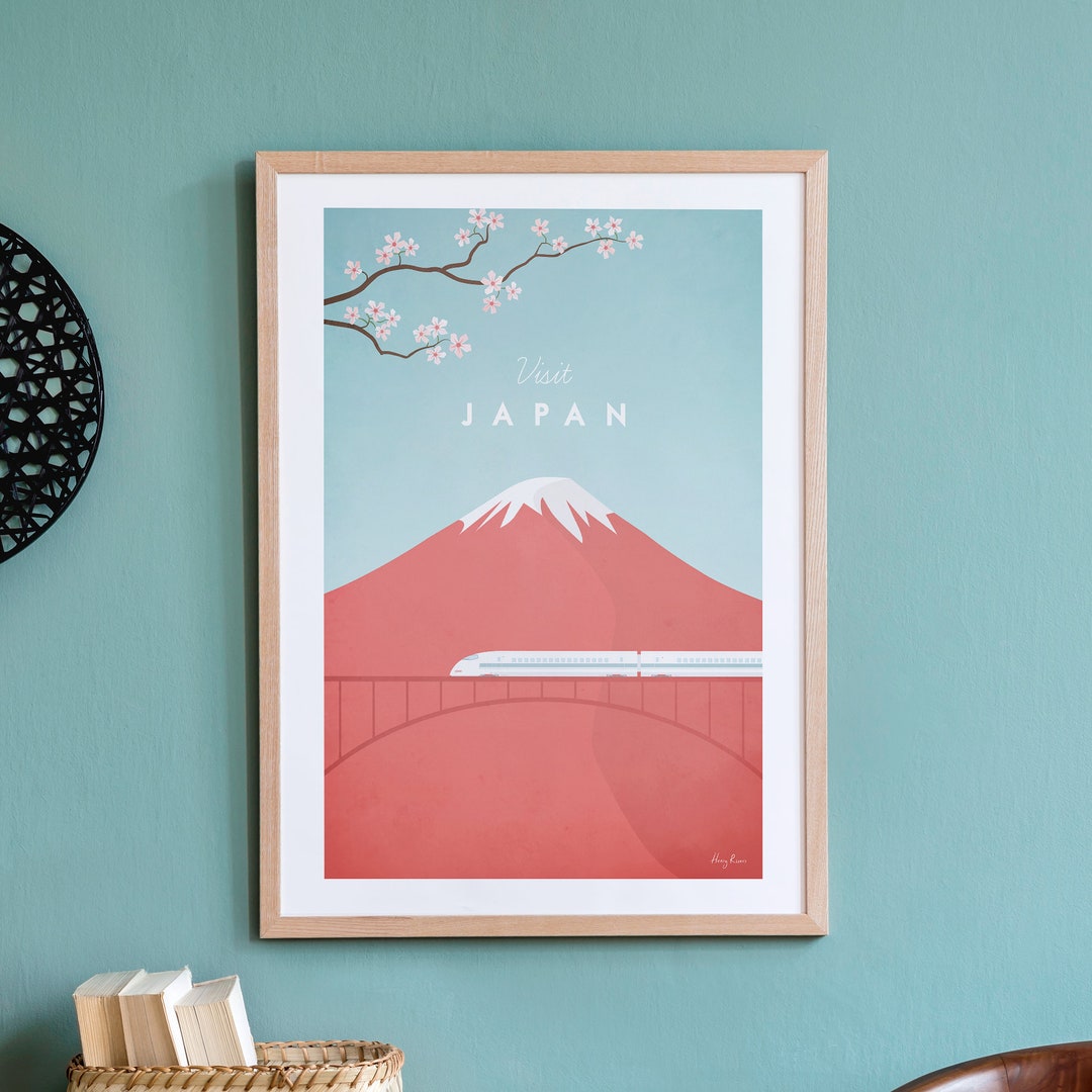 Japan Print by Henry Rivers | Japan Wall Art | Japan Art Poster - Etsy