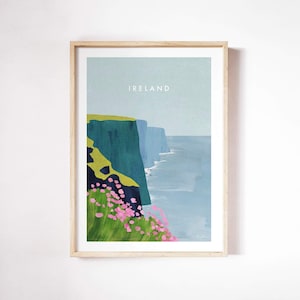 Irlanda, Acantilados de Moher Impresión por Henry Rivers / Acantilados de Moher Wall Art Print / Cartel de arte / Acantilados de Moher