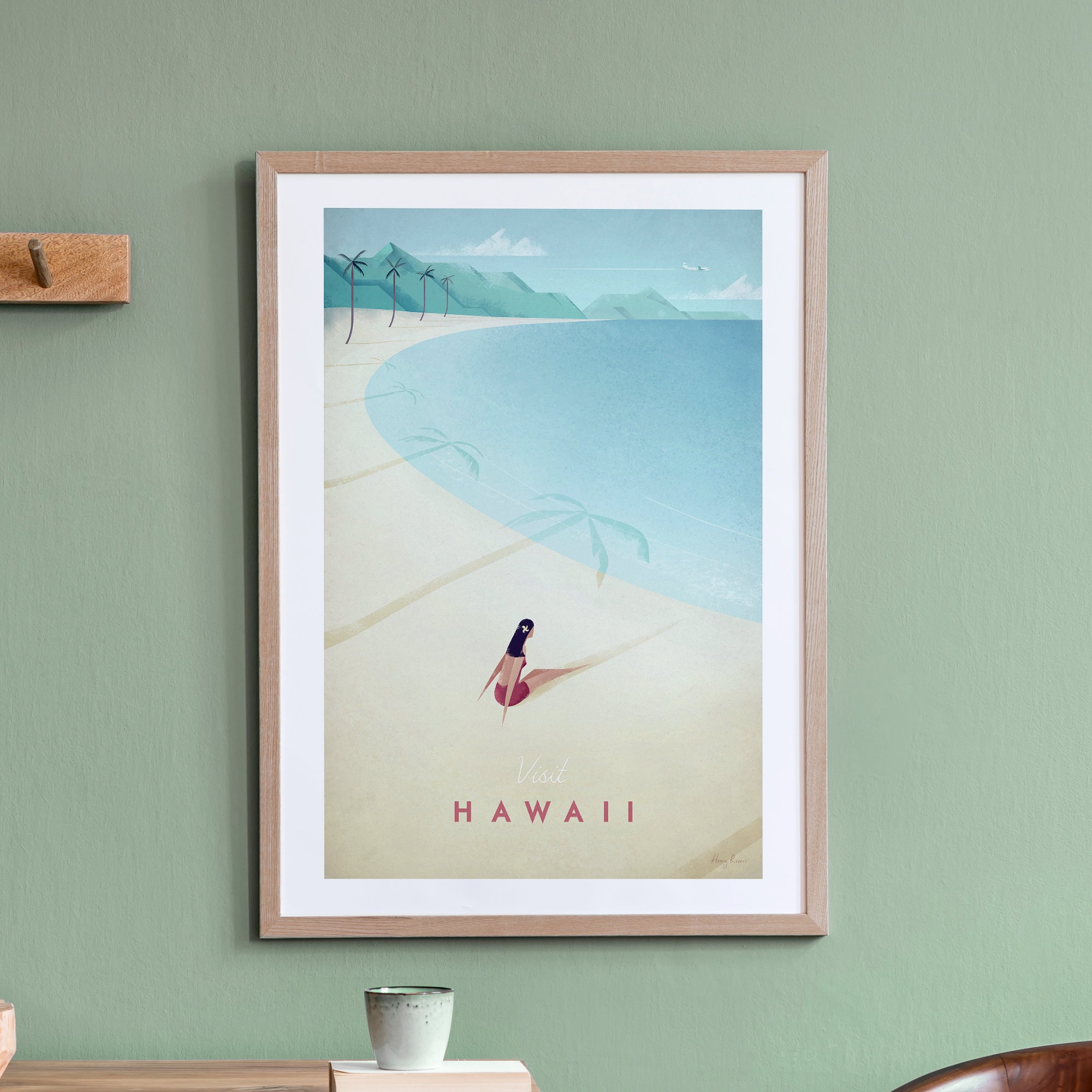 Hawaii Travel Poster Print by Henry Rivers Hawaii Travel | Etsy