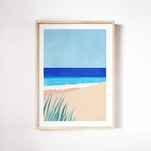 Impresión de dunas de playa de Henry Rivers / Arte mural de playa salvaje y océano / Póster de arte de playa y mar / Océano de playa costera / Impresión de playa y mar