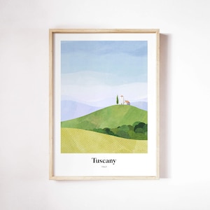 Tuscany Print by Henry Rivers | Tuscany Wall Art | Tuscany Art Poster
