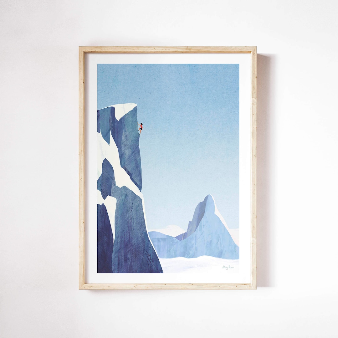 Mountain Climbing Print by Henry Rivers | Wall Art Print | Art Poster ...