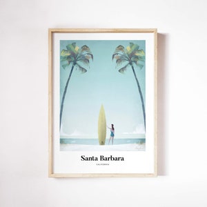 Santa Barbara Print by Henry Rivers | Santa Barbara Wall Art | Santa Barbara Art Poster