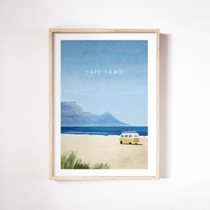 Kapstadt, Südafrika Poster von Henry Rivers | Kunstdruck in Kapstadt | Kunst Poster | Kapstadt