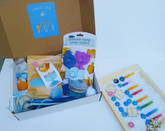 Hanukkah, Winter, Chanukah gift, Holidays, Playdough sensory kit, Sensory box, Playdough Kit, Kids gift, Festival of Lights