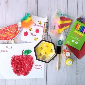 Tishrei Holidays, Rosh Hashana, Yom Kippur, J-Artz Kit, Jewish Art, Art Activities, Art Box, Jewish,  High Holidays, Kids Art, Kids create
