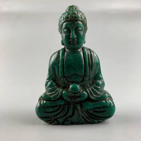 Jade Buddha Statue Etsy Canada