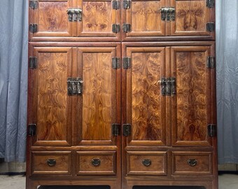 Chinese rosewood hand-carved large exquisite rare top cabinet ornaments