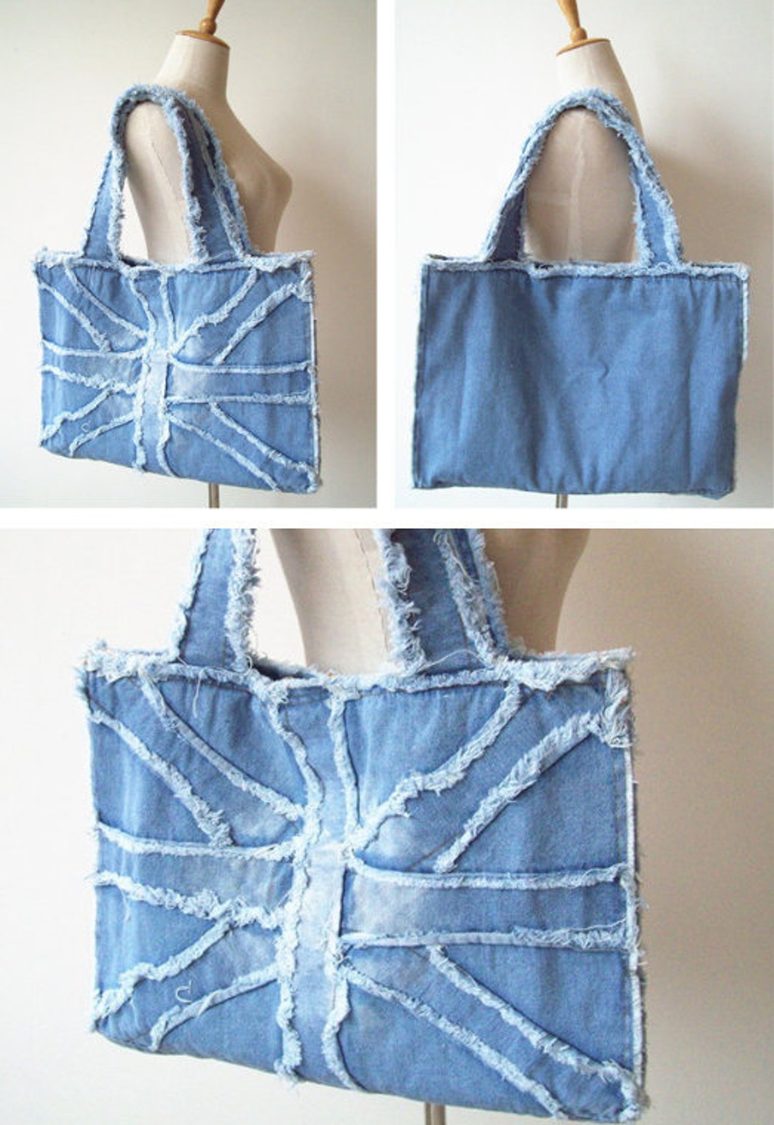 Ladies denim shoulder bag handbag shoulder bag Etsy
