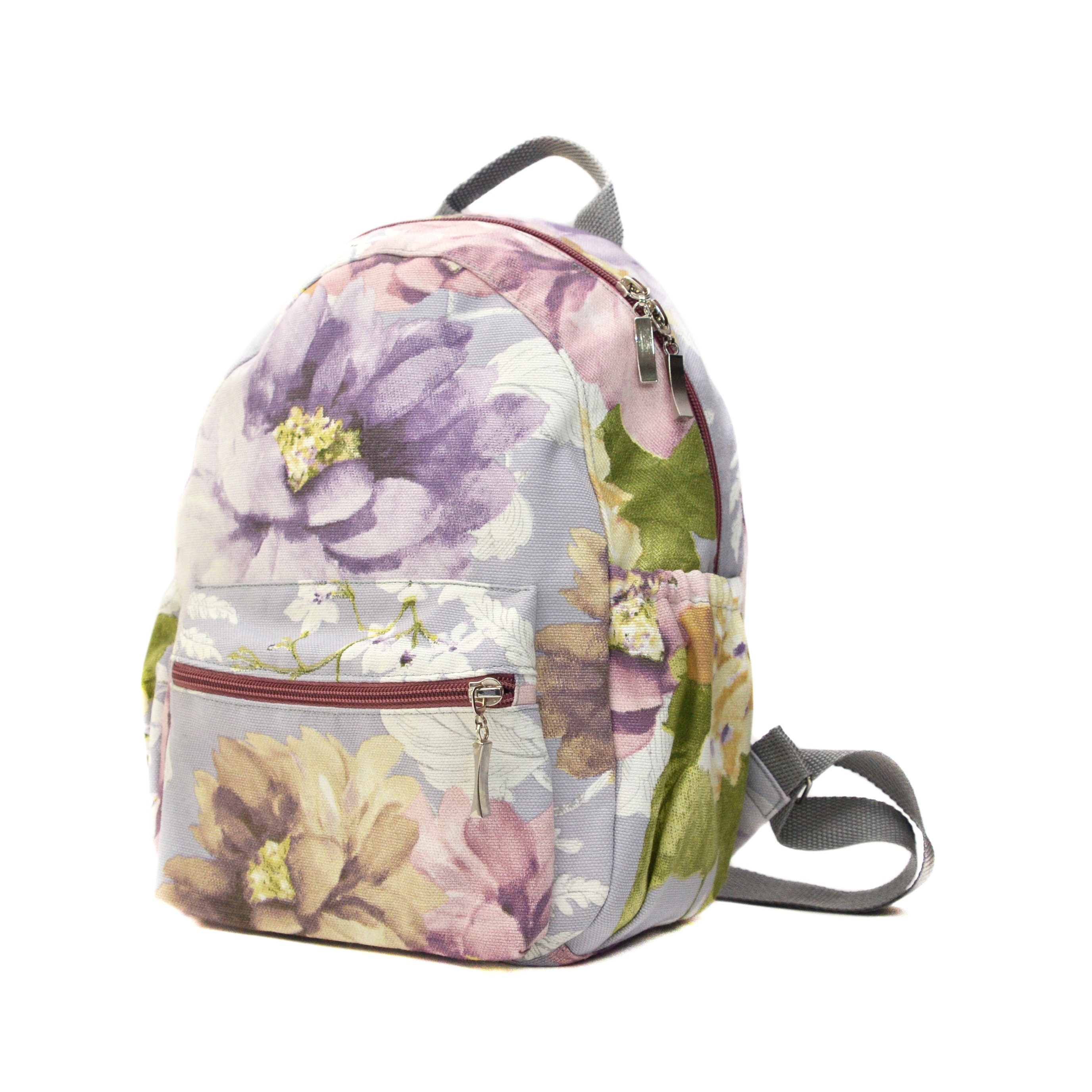 floral backpack purse