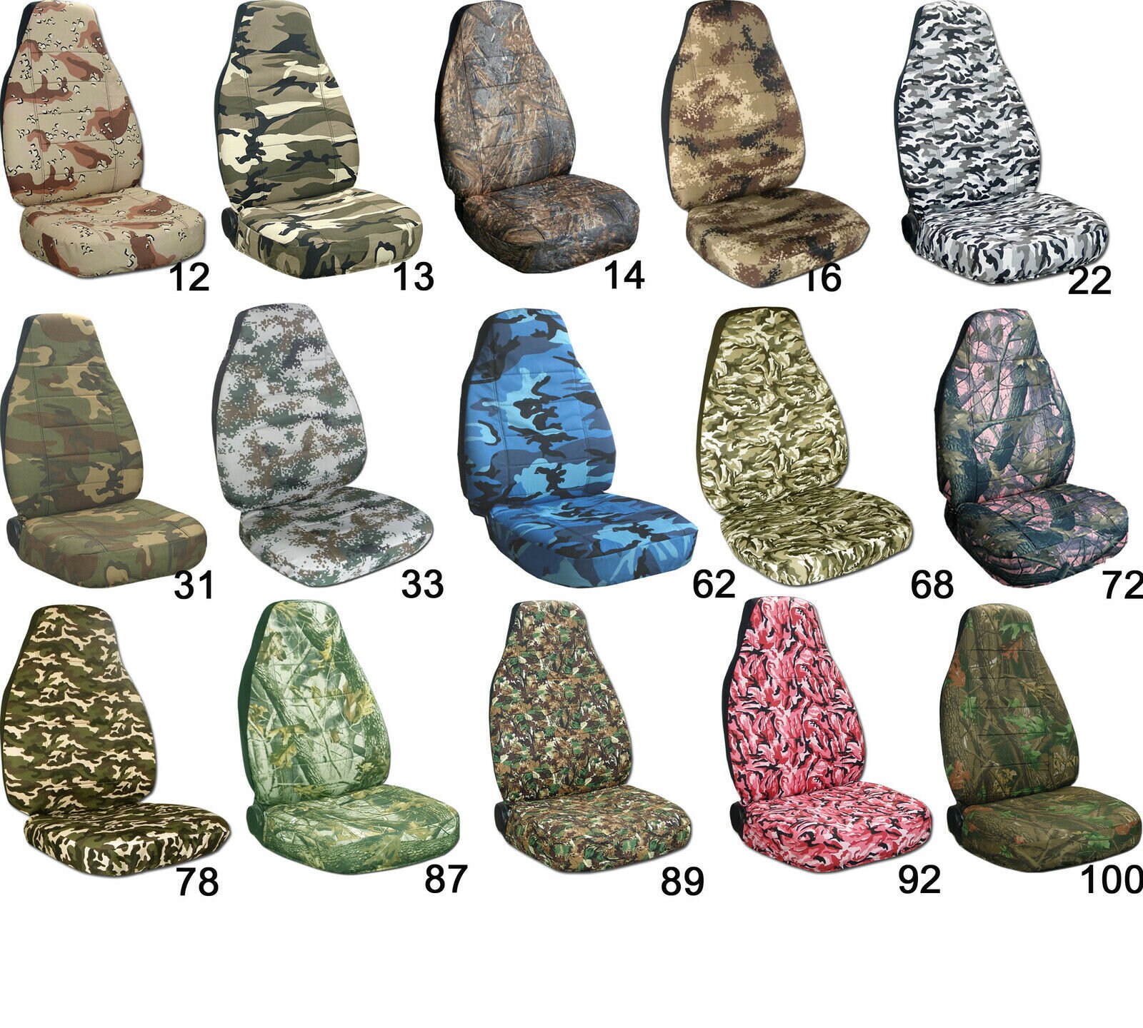 CAMOUFLAGE SEAT COVERS....We Make Covers For All Vehicles..... Etsy