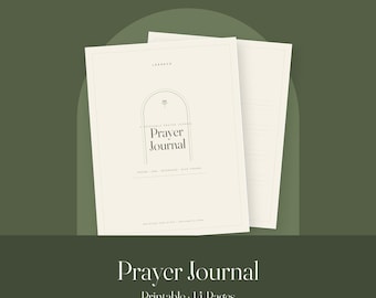 Prayer Journal Printable | Christian Prayer Planner, Daily Prayer Pages, Prayer Request Tracker, Answered Prayer Log, Faith Devotional PDF