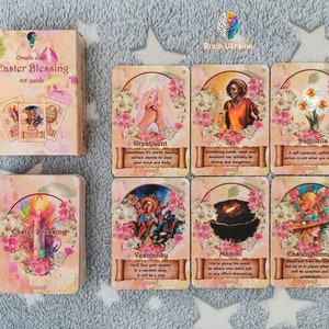 Mazzo di tarocchi di Pasqua, carte di Pasqua, oracolo di Pasqua, regalo di Pasqua, regalo di Pasqua, mazzo di tarocchi dell'oracolo, Ostern Geschenk, simboli di Pasqua + guida PDF