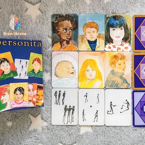 Baraja de cartas asociativas de arquetipos metafóricos PERSONITA, baraja de retratos, herramienta de psicología, asesoramiento, cartas de coaching, Día de la Madre
