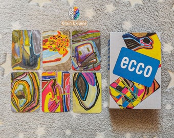 Metaphorical associative cards, ECCO deck, abstract cards, psychology tool, therapy cards, counseling, coaching cards