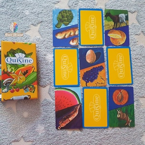 Quisine-spel met metaforische associatieve kaarten, psychologietool, therapiekaarten, eetstoornistherapie, voedselstoornis, genezingskaarten