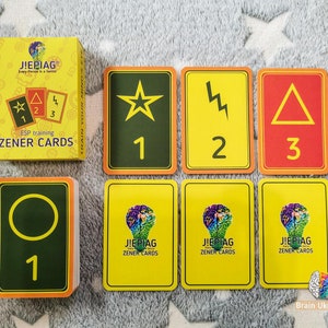 ZENER CARDS Deck, brandneues Design, 45 Karten, Ess-Spiele, Parapsychologie, Parapsychologie, außersinnliche Wahrnehmung, Intuition, Telepathie