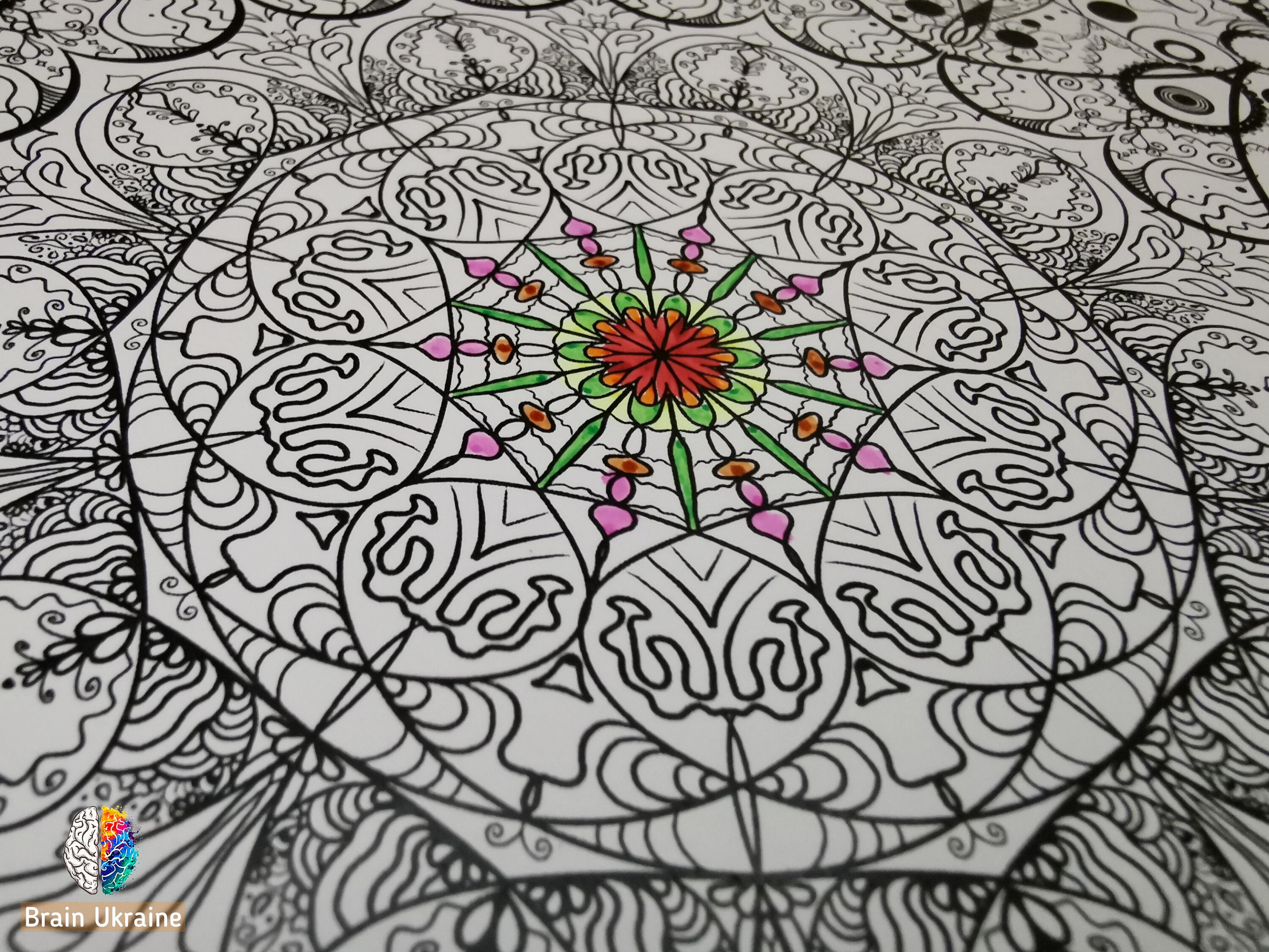 Mandala coloring page A3 Printable Digital Download Instant | Etsy