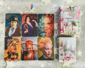 Metaphorical associative cards, A Woman's Soul, for her, psychology gift, portrait deck, archetypes, mother's Day, coaching cards, for women