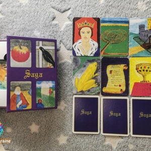 SAGA deck of metaphorical associative cards, psychology tool, therapy cards, transformation game, art therapy, fairytale therapy