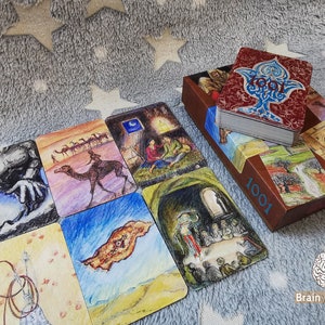 1001 mazzo di carte associative metaforiche, strumento di psicologia, carte terapeutiche, narrazione, terapia artistica, terapia delle fiabe