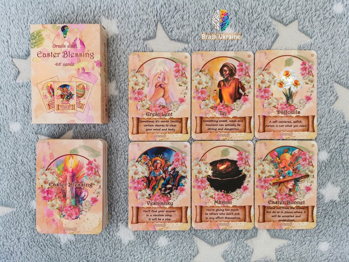 Osterorakel Deck, Osterkarten, Osterorakel, Ostergeschenk, Ostergeschenk, Orakel Tarot Deck, Ostern Geschenk, Ostern Symbole + PDF Anleitung