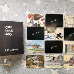 Cartes associatives métaphoriques, jeu de cartes histoire de Lydia Jaсob, outil de psychologie, cartes de thérapie, transformation, narration