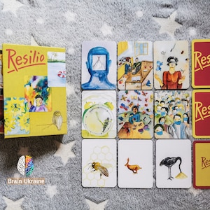 Tarjetas asociativas metafóricas, mazo RESILIO, herramienta de psicología, tarjetas de terapia, asesoramiento, tarjetas de coaching