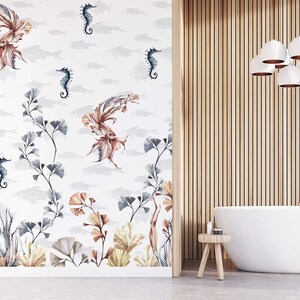 Sea Wallpaper - Fishes Wall Mural - Coral Reef Wall Decor - Belize Reef ...