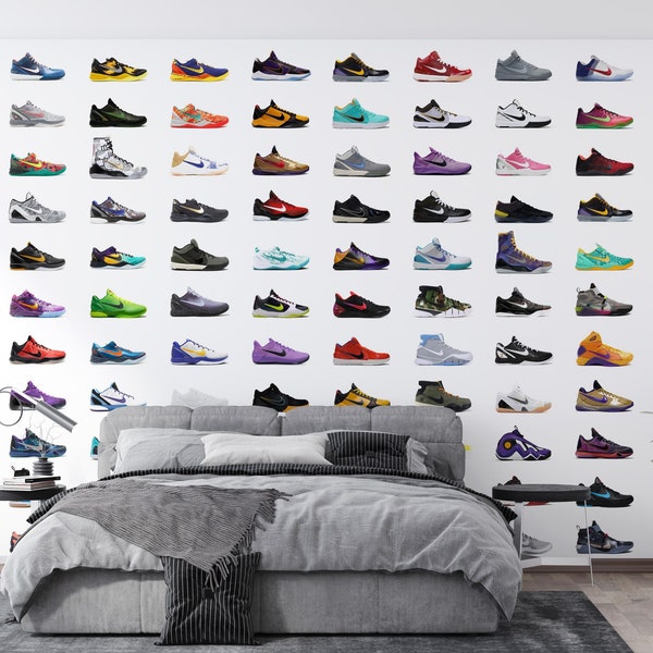 Sneakers Room, Kobe Sneakers Wallpaper, Basketball Shoes wallpaper, Sneakerhead Room, Sporty Wallpaper, Sports venue Wallpaper - WIV 920