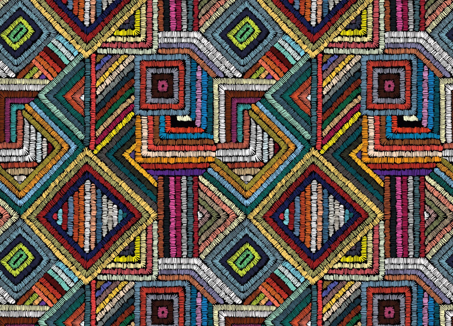 Colorful wallpaper African wall Mural bold color wallpaper | Etsy